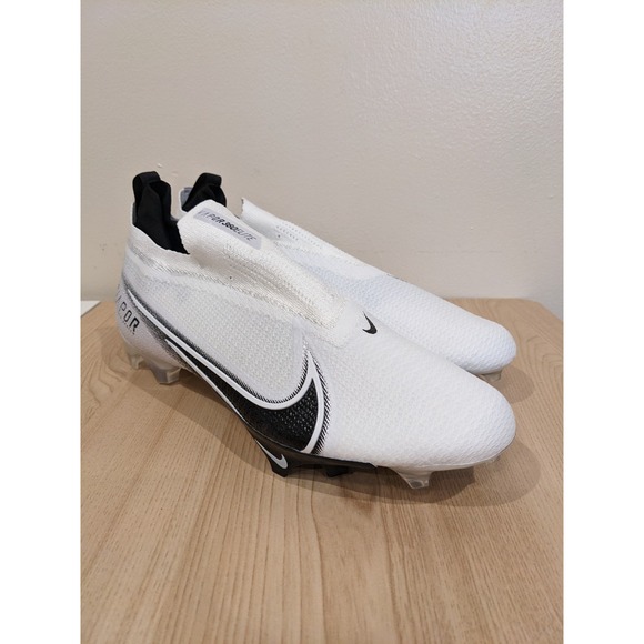 Nike Vapor Edge Elite 360 2 Football Cleats Men's Size 13 White Black CV6282-108